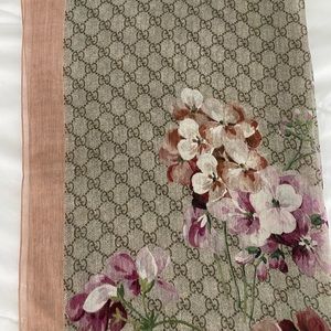 Gucci- GG bouquets print scarf